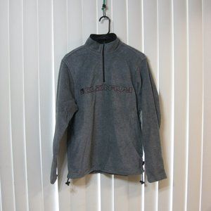 NWOT Old Navy gray black red fleece jacket sweatshirt S small